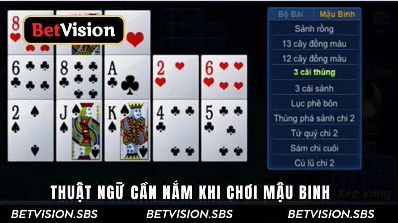 Thuật ngữ cần nắm rõ khi chơi Binh Xập Xám